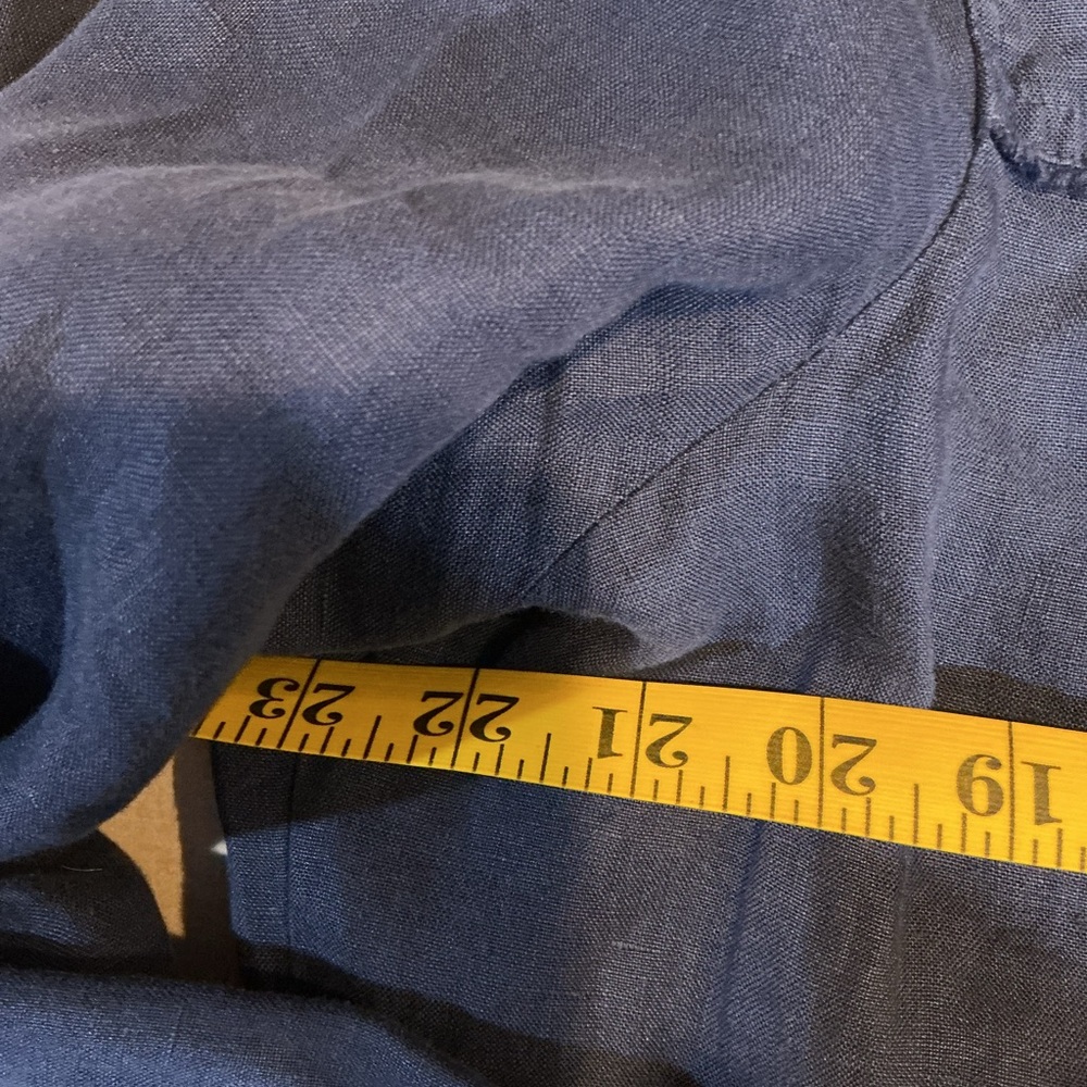 Tommy Bahama Navy Raw Hem Linen Jacket XL - Picture 4 of 6